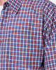 MNML Crispy Poplin Over Button Up Shirt Red/Blue