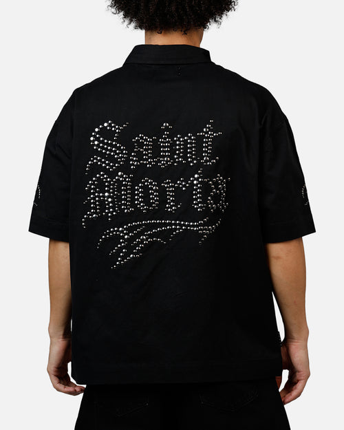 Saint Morta Sanctified Button Up Shirt Black
