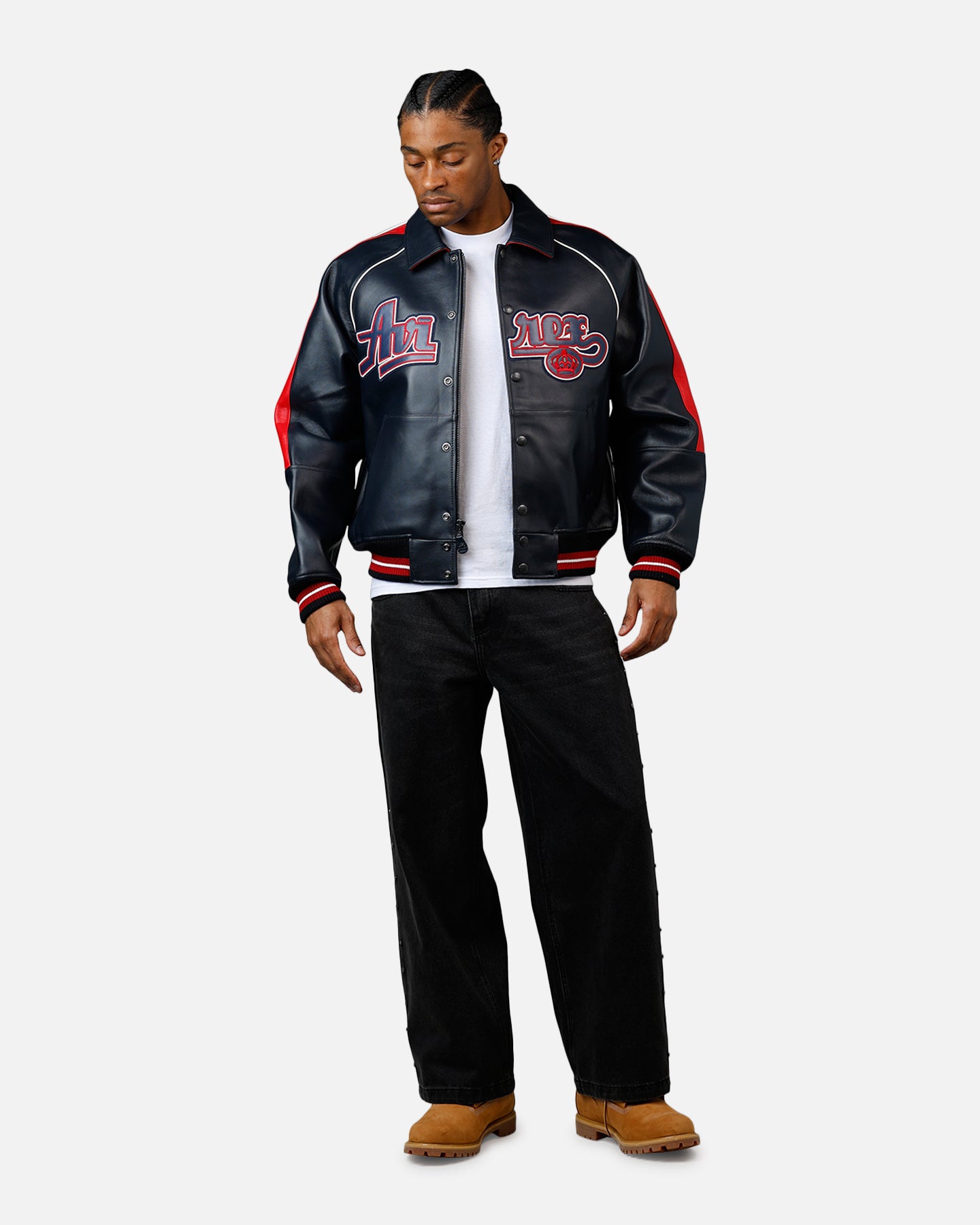 Avirex The Kings Jacket Navy/Red | Culture Kings US