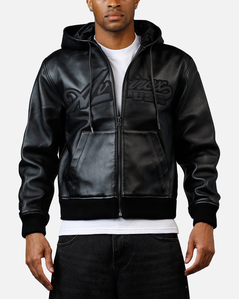 Avirex Napa Hoodie Black/Black | Culture Kings US