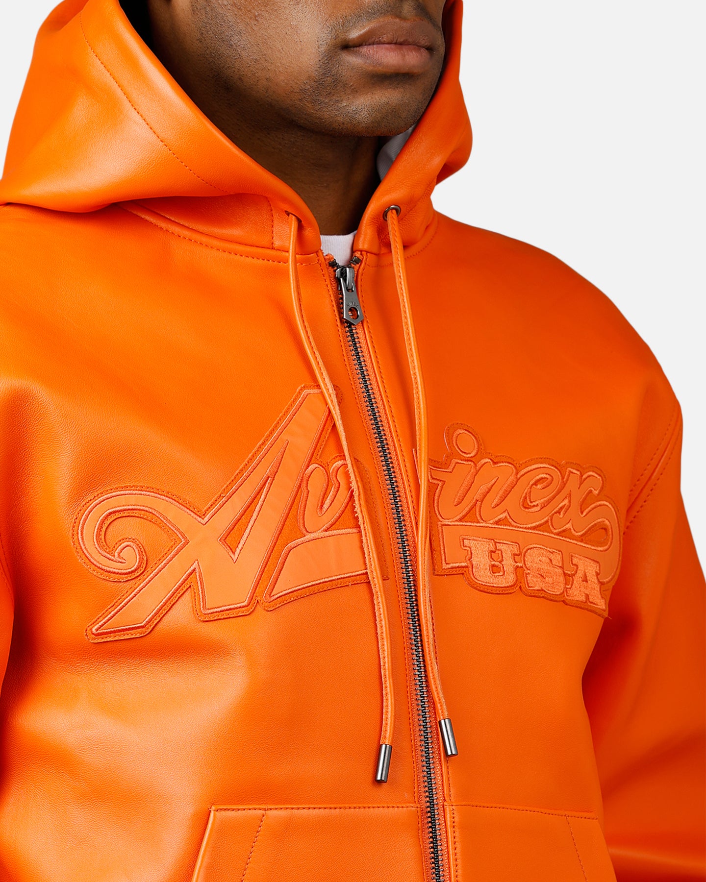 Avirex Napa Hoodie Orange | Culture Kings US