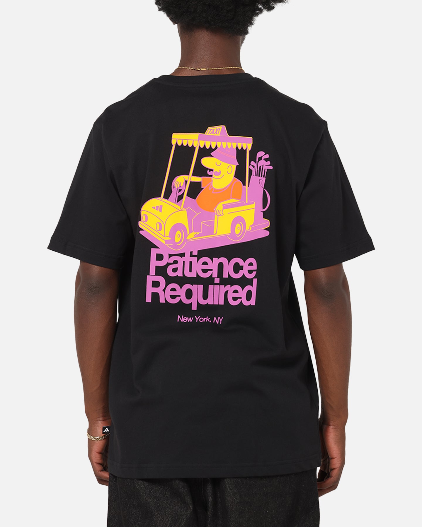 Adidas Chip In NYC Graphic T-Shirt Black | Culture Kings US