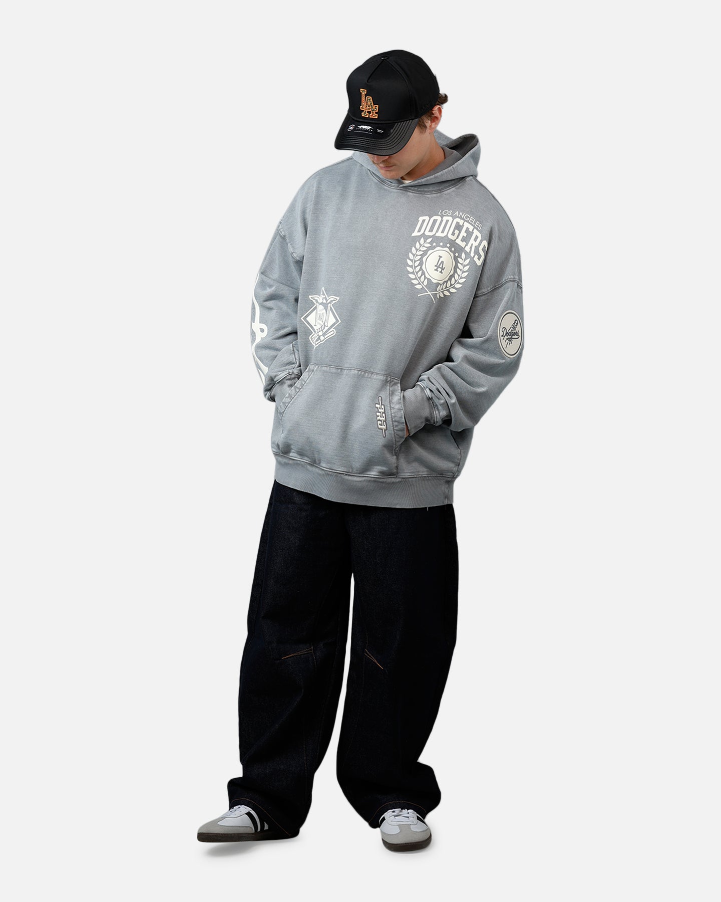 Pro Standard Los Angeles Dodgers Street Team Hoodie Grey | Culture