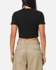 Adidas Women's 3-Stripes Baby T-Shirt Black/Lucid Pink