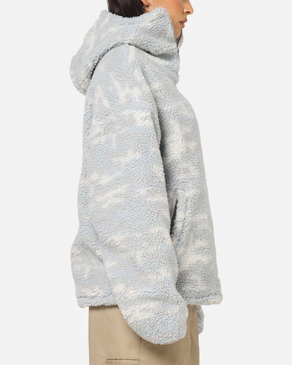 Carre Sherpa Hooded Jumper Snow Camo