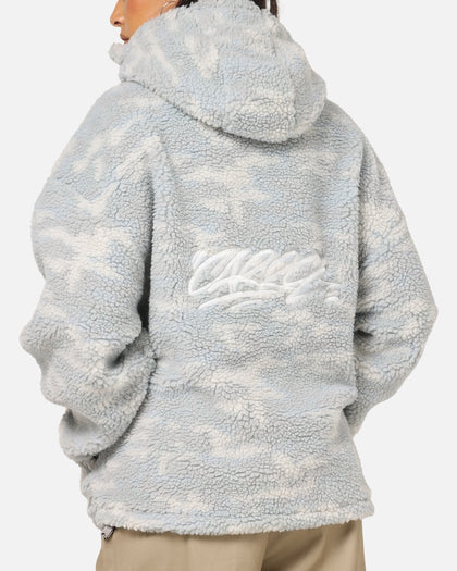 Carre Sherpa Hooded Jumper Snow Camo