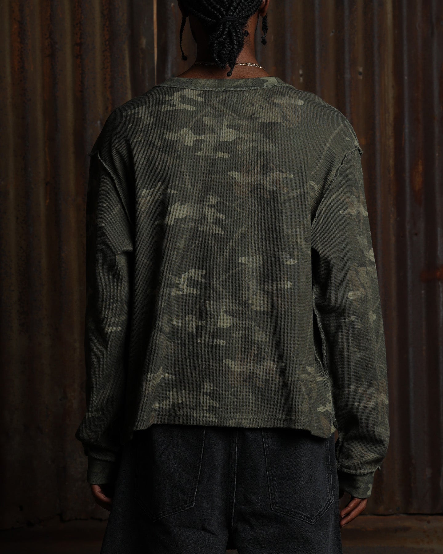 American Thrift Long Sleeve Thermal T-Shirt Camo | Culture Kings US