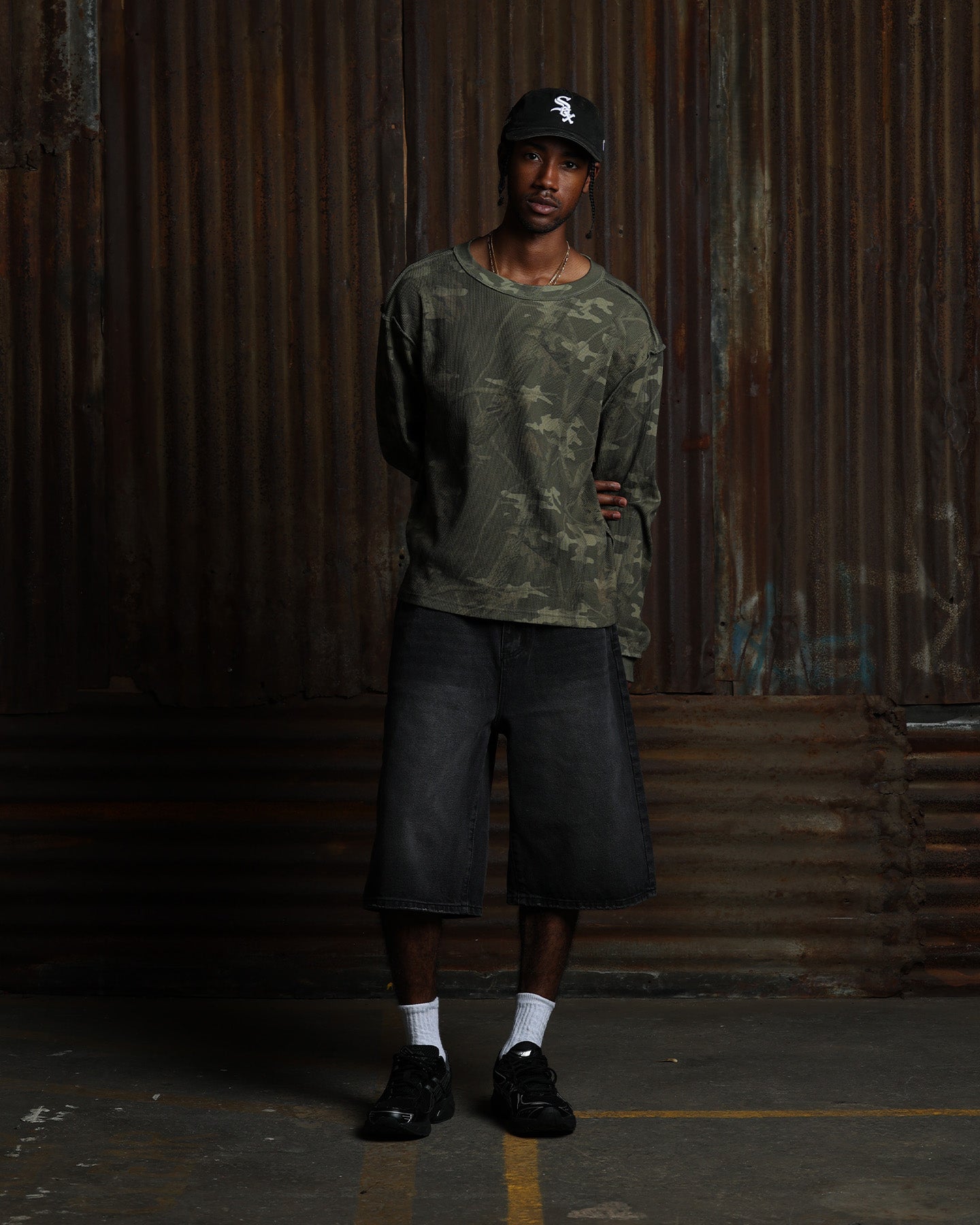 American Thrift Long Sleeve Thermal T-Shirt Camo | Culture Kings US