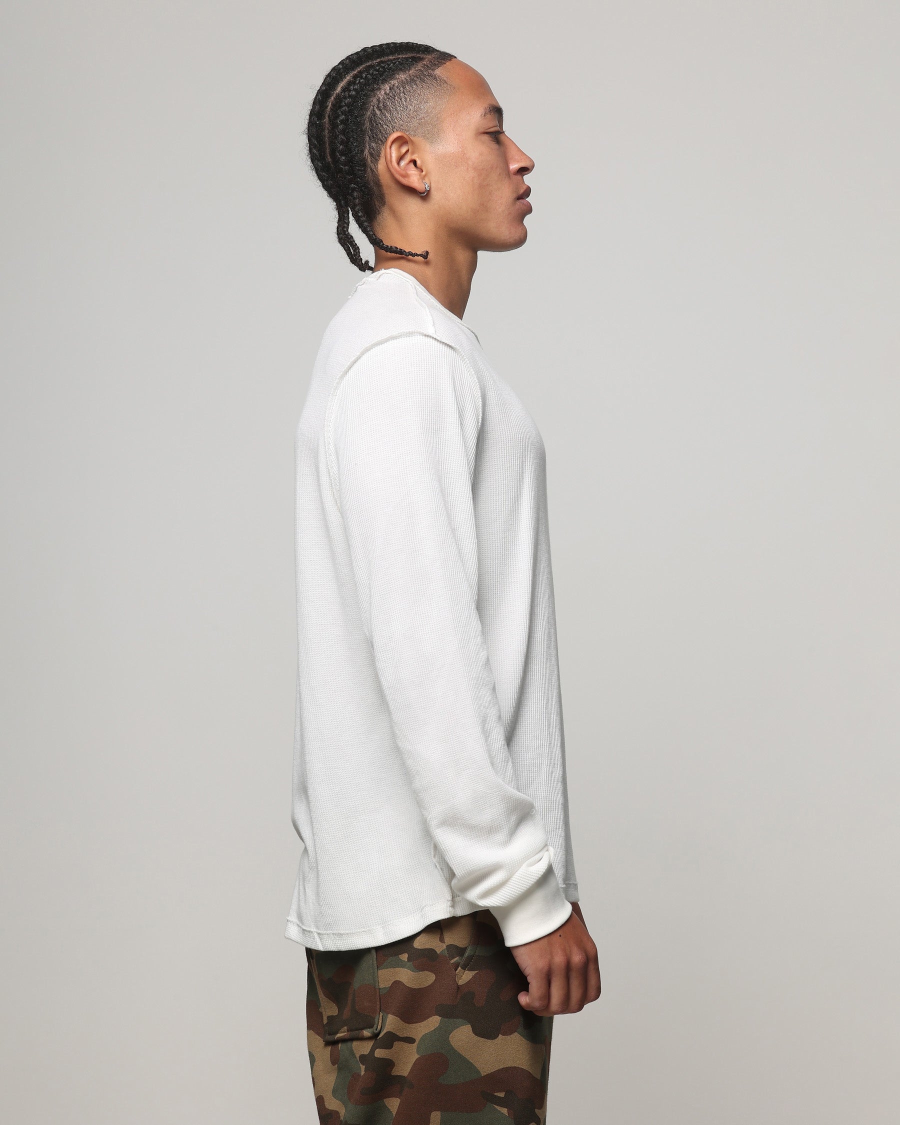 American Thrift Long Sleeve Thermal T-Shirt Off White | Culture