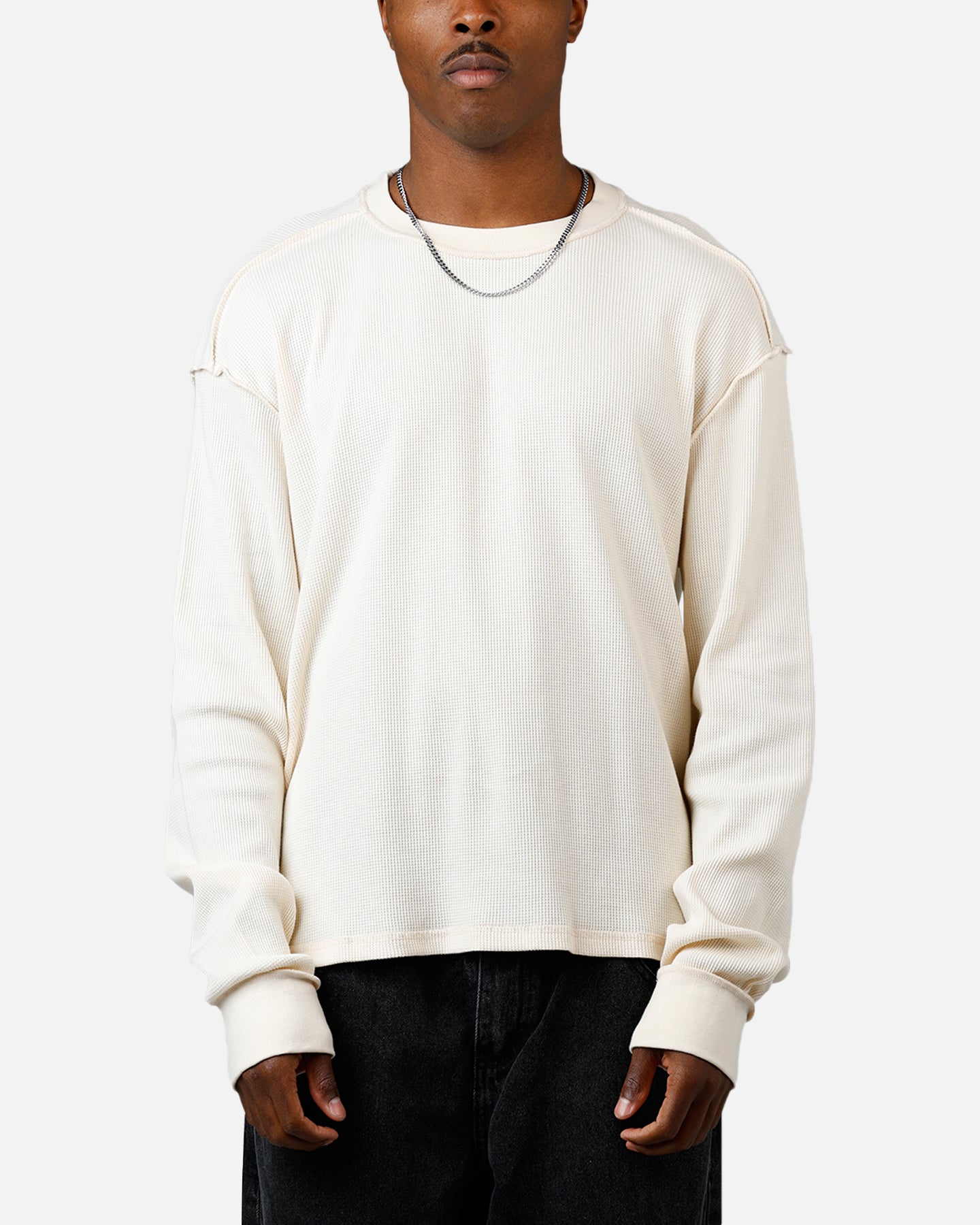 American Thrift Long Sleeve Thermal T-Shirt Off White | Culture