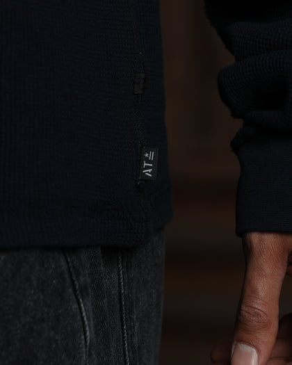 American Thrift Long Sleeve Thermal T-Shirt Washed Black