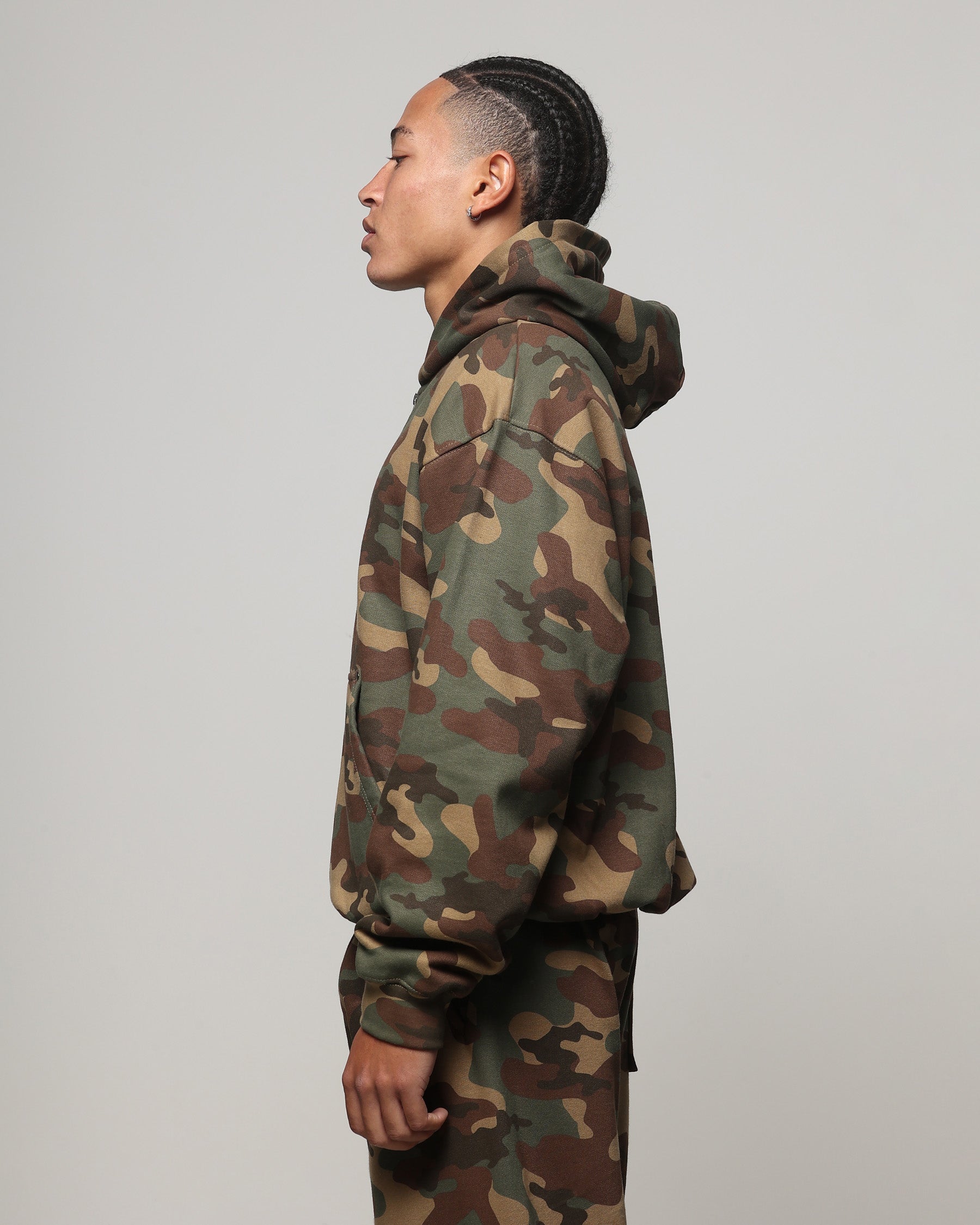American Thrift Zip Hoodie Camo | Culture Kings US