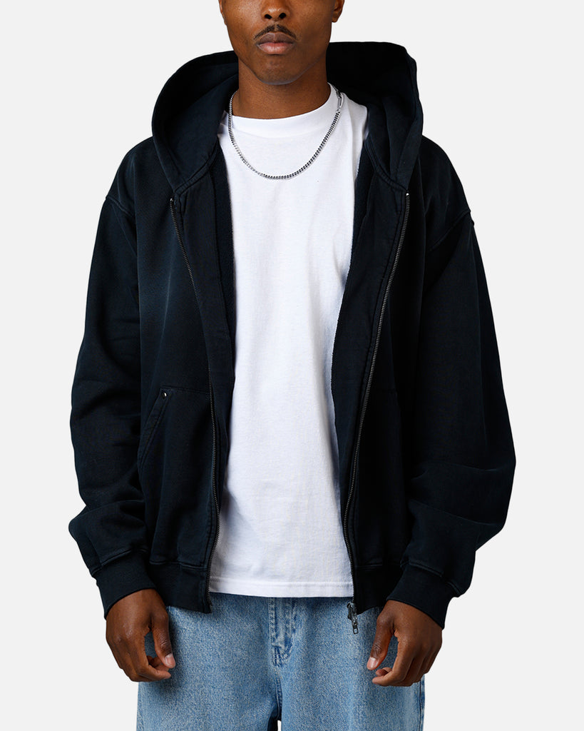 American Thrift Zip Hoodie Washed Black | Culture Kings US