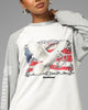 Loiter American Dream Long Sleeve T-Shirt Off White/Grey