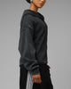 Loiter Waffle Zip Hoodie Black