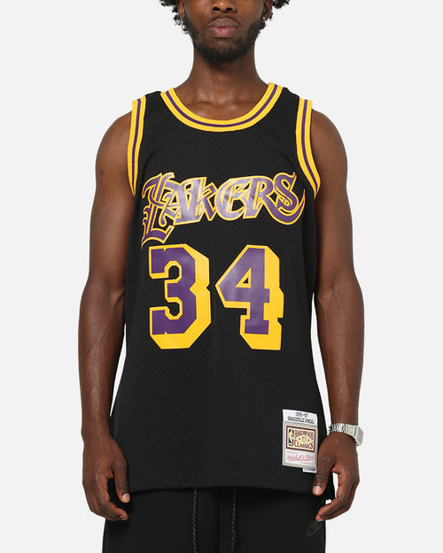 Mitchell & Ness Los Angeles Lakers Shaquille O'Neal Gothic Swing Jersey Black