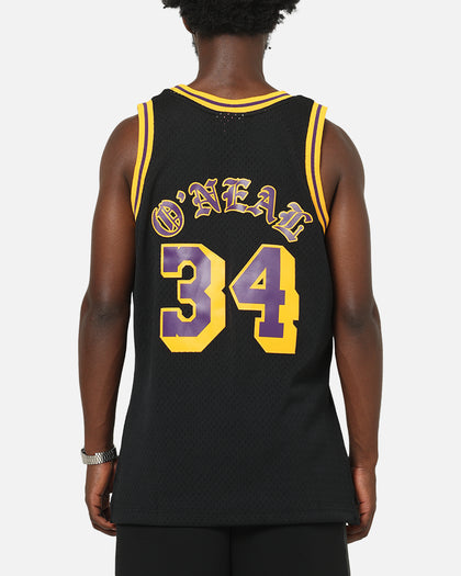 Mitchell & Ness Los Angeles Lakers Shaquille O'Neal Gothic Swing Jersey Black
