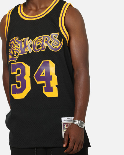 Mitchell & Ness Los Angeles Lakers Shaquille O'Neal Gothic Swing Jersey Black