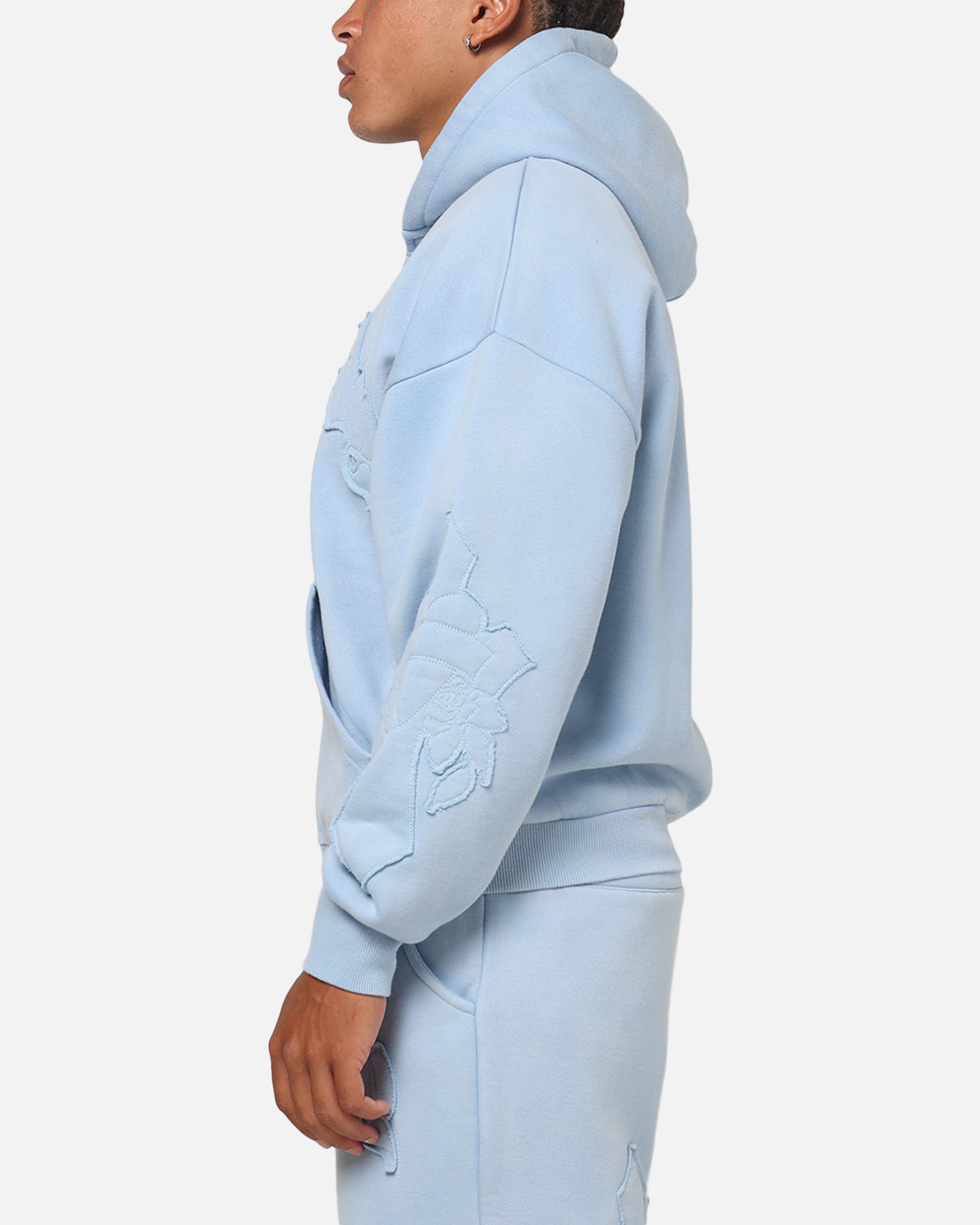 Ed Hardy Fray Zip Hoodie Blue | Culture Kings US