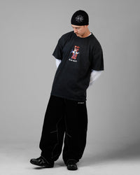 Loiter X Yu-Gi-Oh! Yugi T-Shirt Off Black