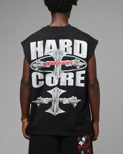 Loiter Hardcore Muscle T-Shirt Washed Black