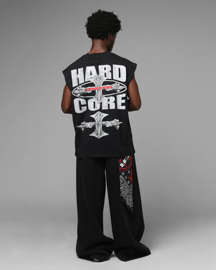 Loiter Hardcore Muscle T-Shirt Washed Black