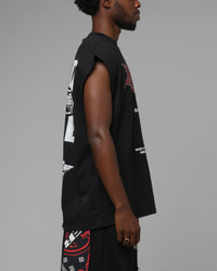 Loiter Hardcore Muscle T-Shirt Washed Black