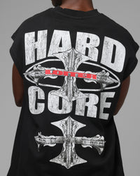 Loiter Hardcore Muscle T-Shirt Washed Black