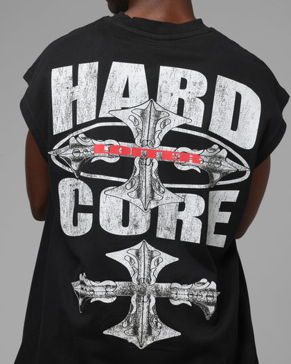 Loiter Hardcore Muscle T-Shirt Washed Black