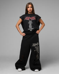 Loiter Hardcore Muscle T-Shirt Washed Black