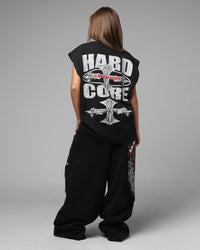Loiter Hardcore Muscle T-Shirt Washed Black