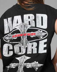 Loiter Hardcore Muscle T-Shirt Washed Black