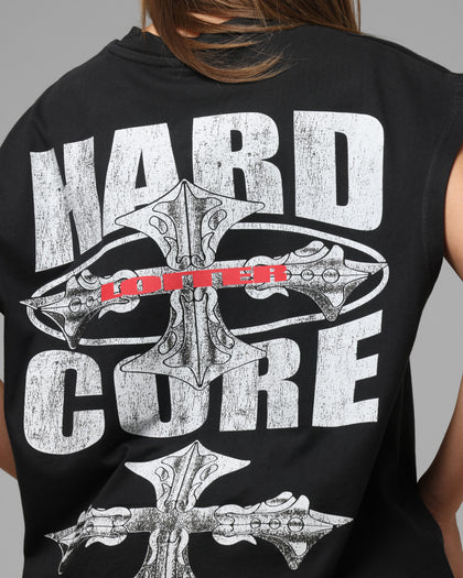 Loiter Hardcore Muscle T-Shirt Washed Black