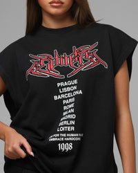 Loiter Hardcore Muscle T-Shirt Washed Black