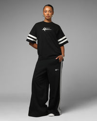 Loiter Hybrid Endzone T-Shirt Black