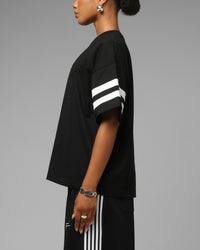 Loiter Hybrid Endzone T-Shirt Black