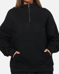 Carre Gridlock 1/4 Zip Crewneck Black
