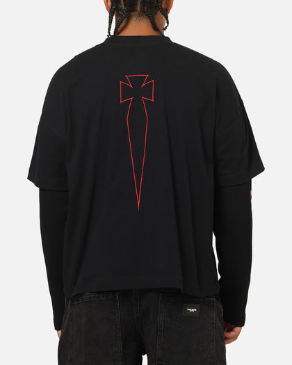 Saint Morta Athletc Season 2 Long Sleeve T-Shirt Black/Red