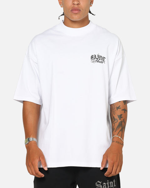 Saint Morta Serenity Mock Neck T-Shirt White | Culture Kings US