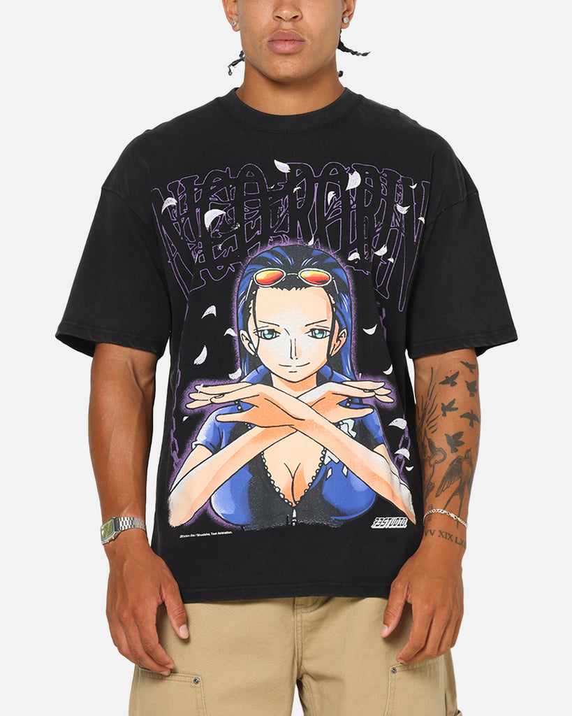73Studio X One Piece Robin Vintage T-Shirt Off Black | Culture