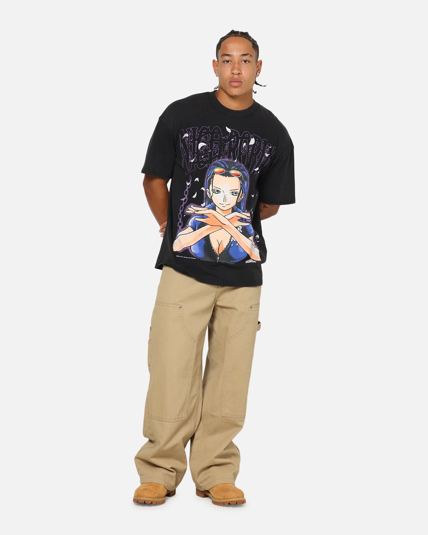 73Studio X One Piece Robin Vintage T-Shirt Off Black | Culture