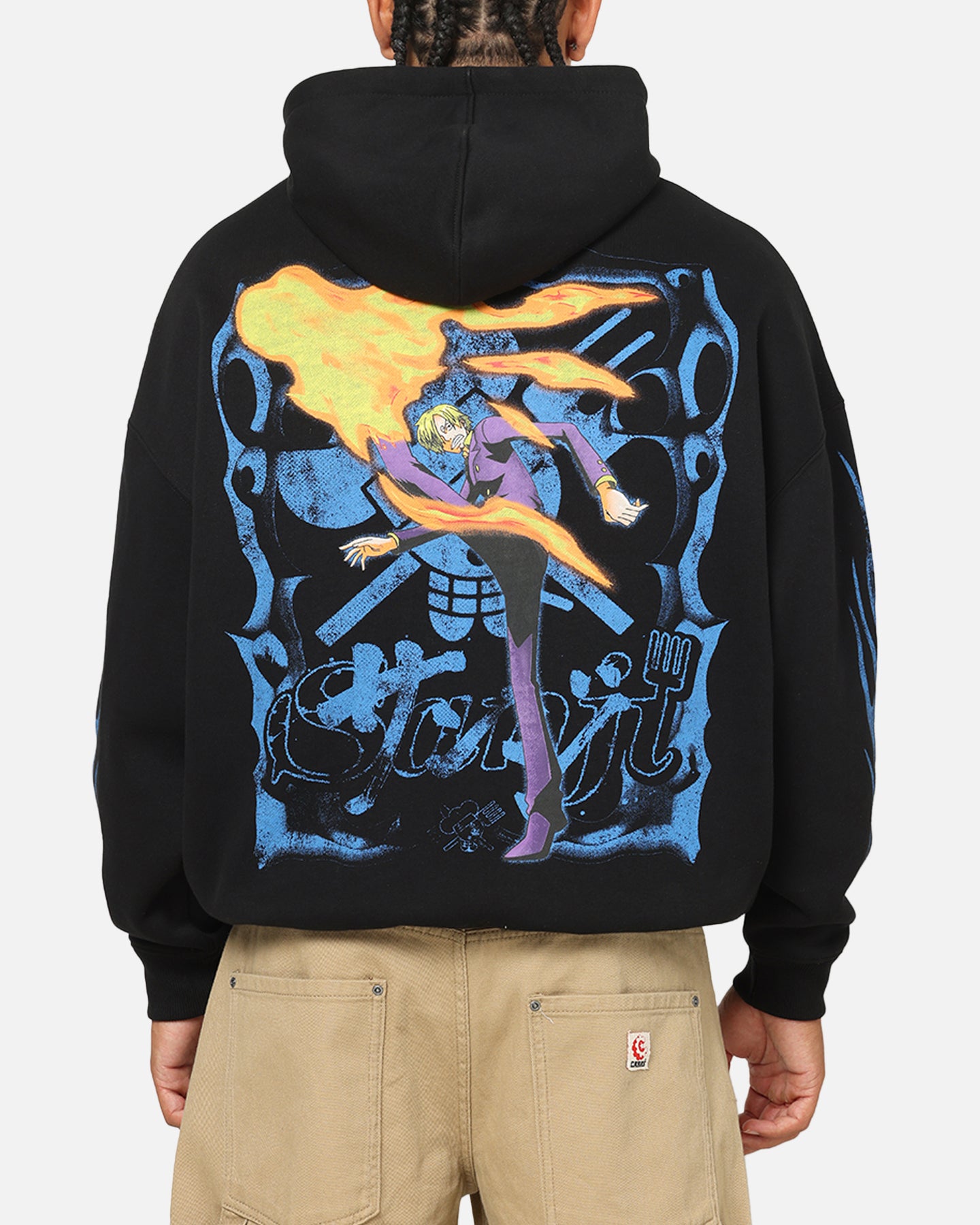 73Studio X One Piece Sanji Premium Hoodie Black | Culture Kings US