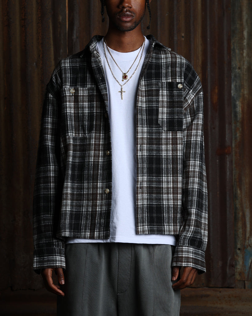 American Thrift Utility Flannel Shirt Brown | Culture Kings US