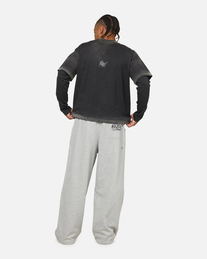 Saint Morta Celestial Layered Long Sleeve T-Shirt Black Wash