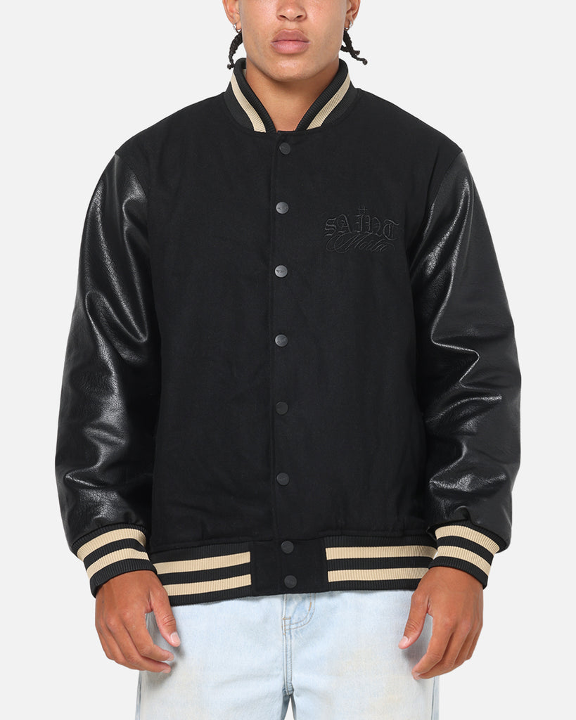 Saint Morta Valhala Varsity Jacket Black | Culture Kings US