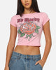 Ed Hardy Women's Wild Rose Baby T-Shirt Pink