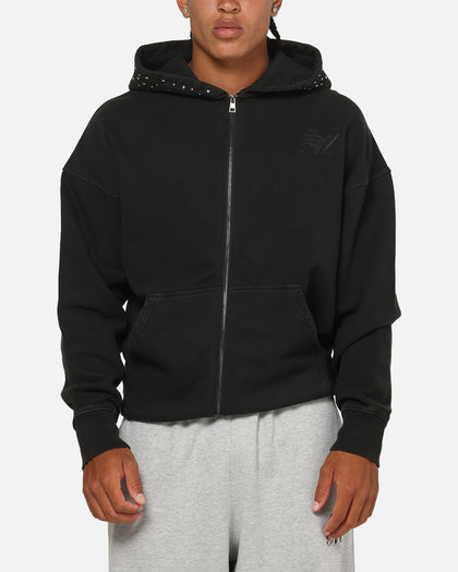 Saint Morta Divine Riot Zip Hoodie Black Wash