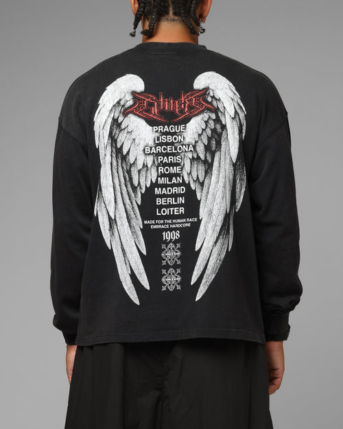 Loiter Dove Vintage Long Sleeve T-Shirt Black