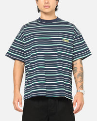 Carre Striped Pocket T-Shirt Navy Stripe