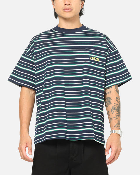 Carre Striped Pocket T-Shirt Navy Stripe | Culture Kings US